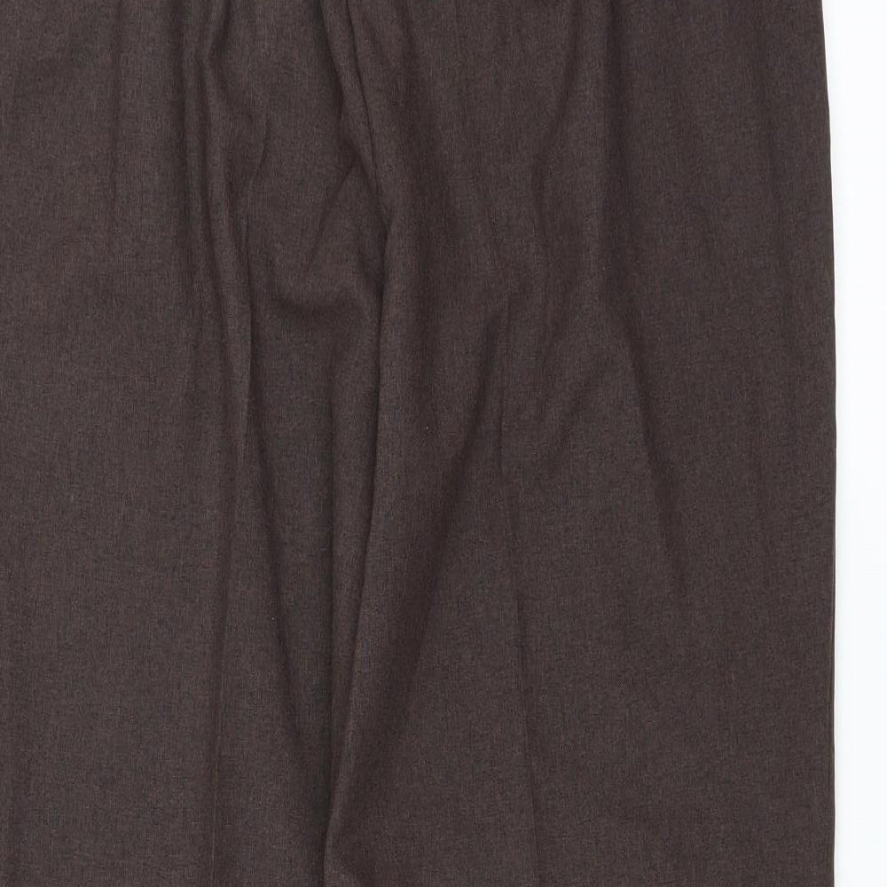 Womens UK Size 16 Le Bon Marché Regular Fit Brown Trousers