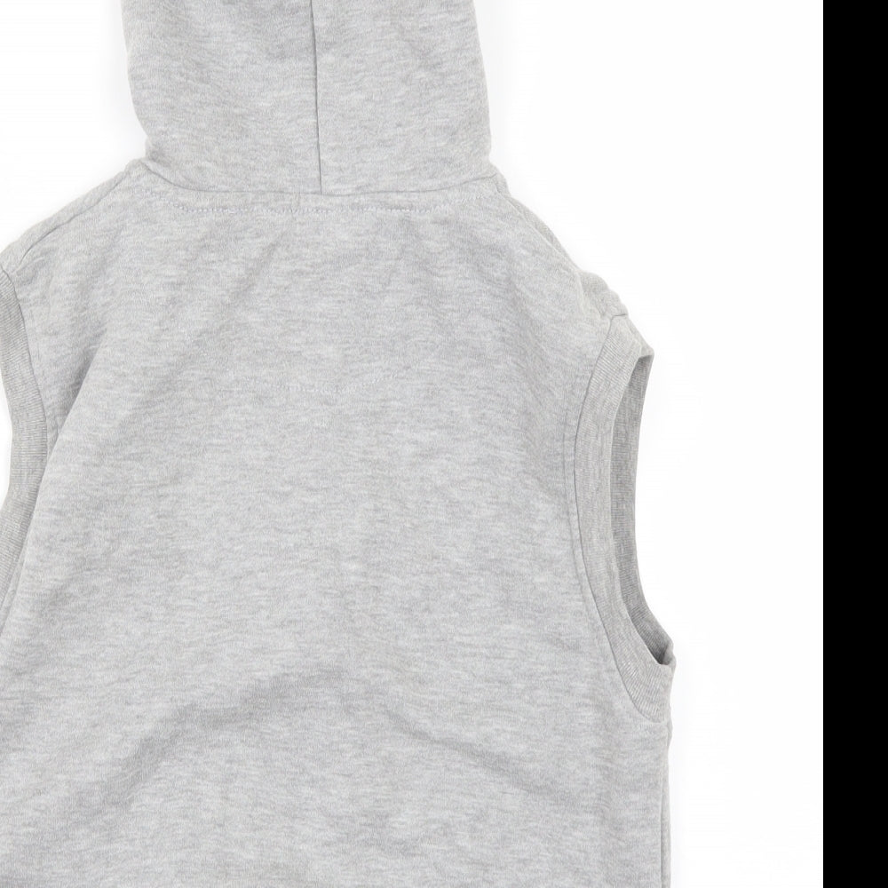 Carbrinii Boys Grey Full Zip Hoodie Size 6-7 Years