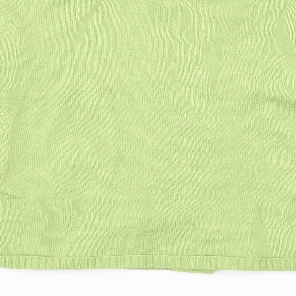 rodin Girls Green Cardigan Jumper Size 6 Years