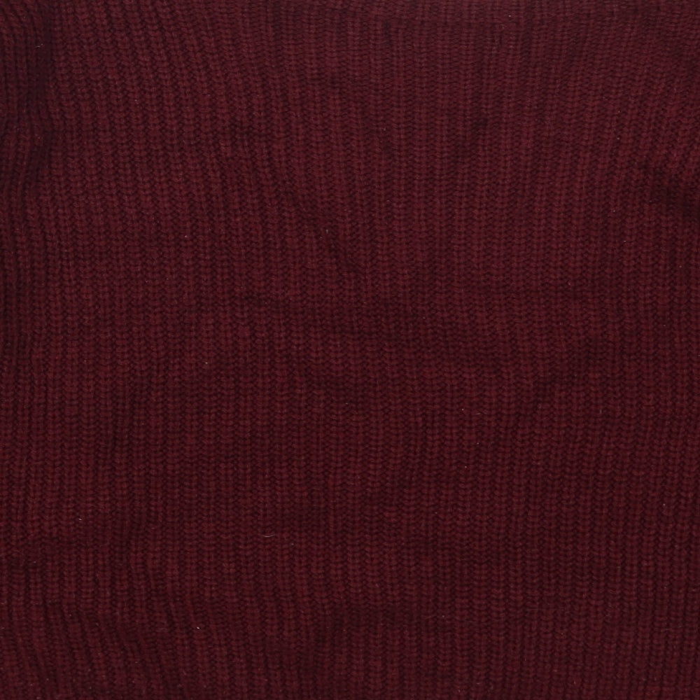 Missguided Womens Red Pullover Jumper Size M