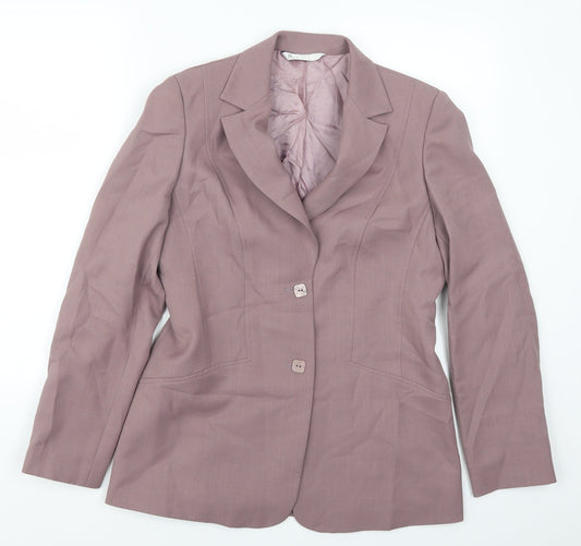 Womens UK Size 10 BHS Regular Pink Suit Jacket