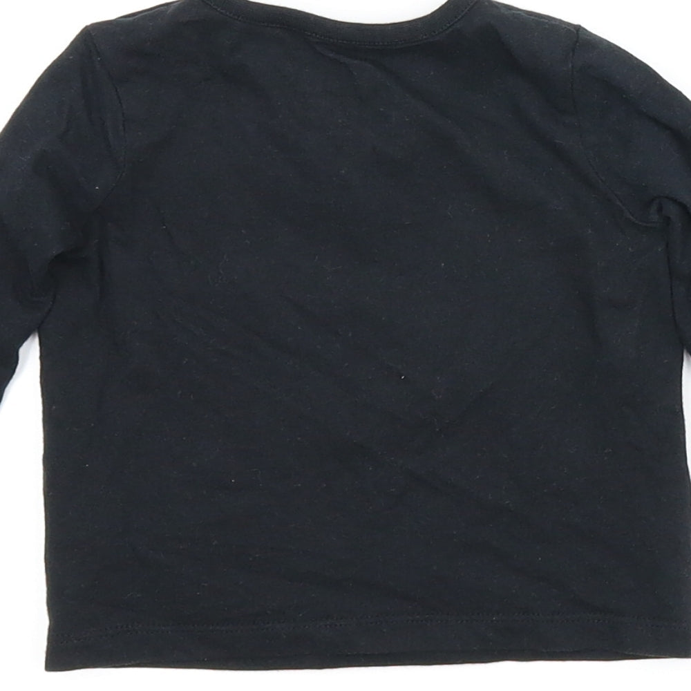 F&F Baby Black Basic T-Shirt Size 3-6 Months