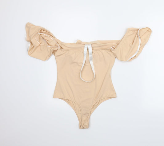 PRETTYLITTLETHING Womens Pink Leotard One-Piece Size 10