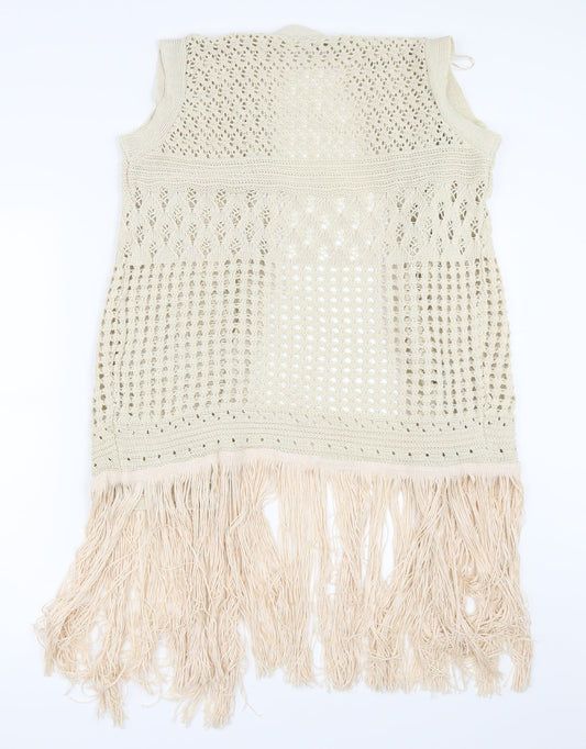 Anthology Womens Beige Cardigan Jumper Size 12