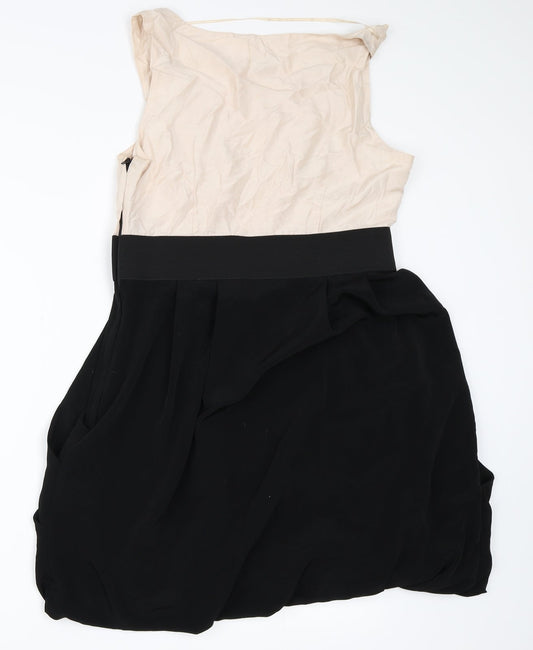H&M Womens Black Skater Dress Size 40