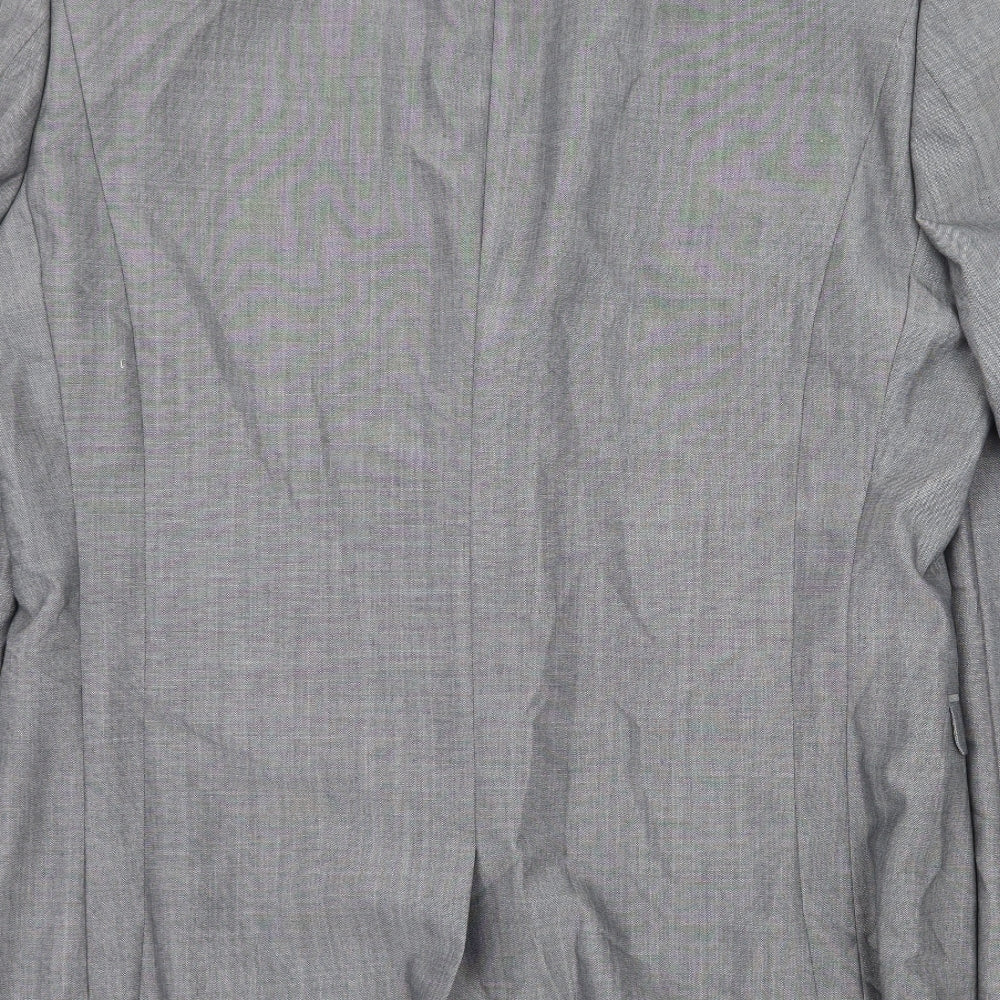 Mens UK Size L Preworn Regular Grey Suit Jacket