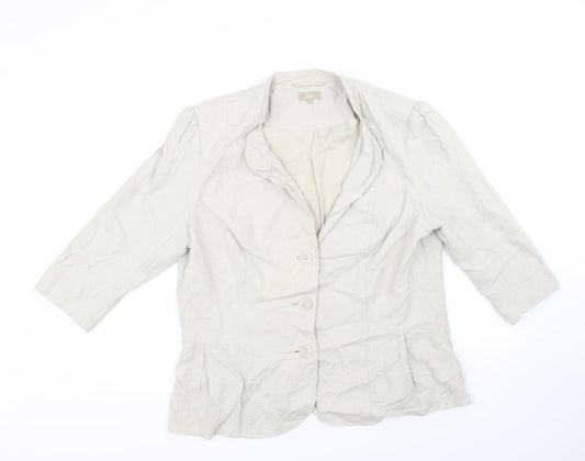 Womens UK Size 10 Soon Beige Jacket