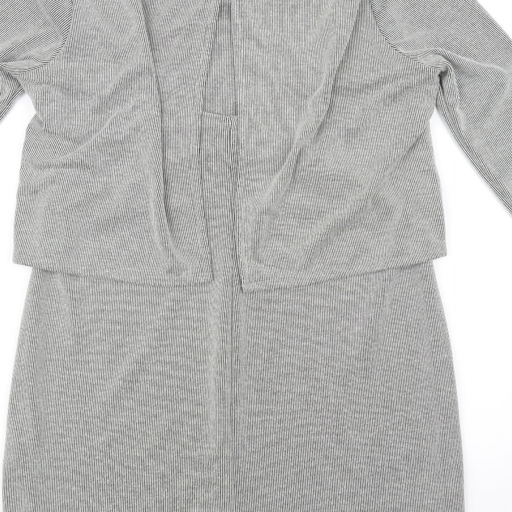 Topshop Womens White Fit & Flare Size 8
