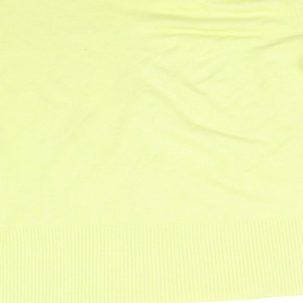 Womens UK Size 12 Wallis Yellow Basic Blouse