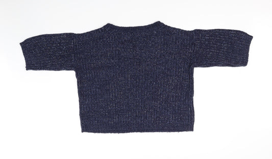 TU Womens Blue Basic Blouse Size 16