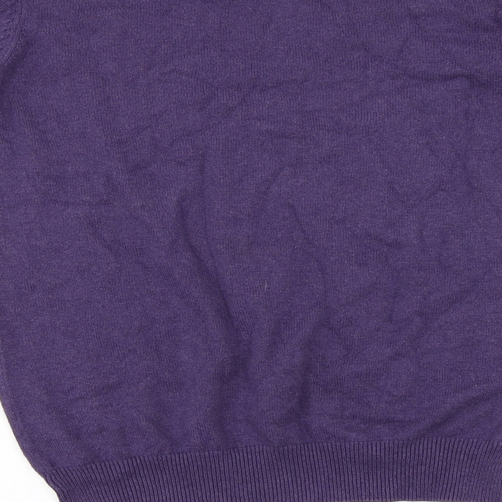 H&M Mens Purple Pullover Jumper Size S