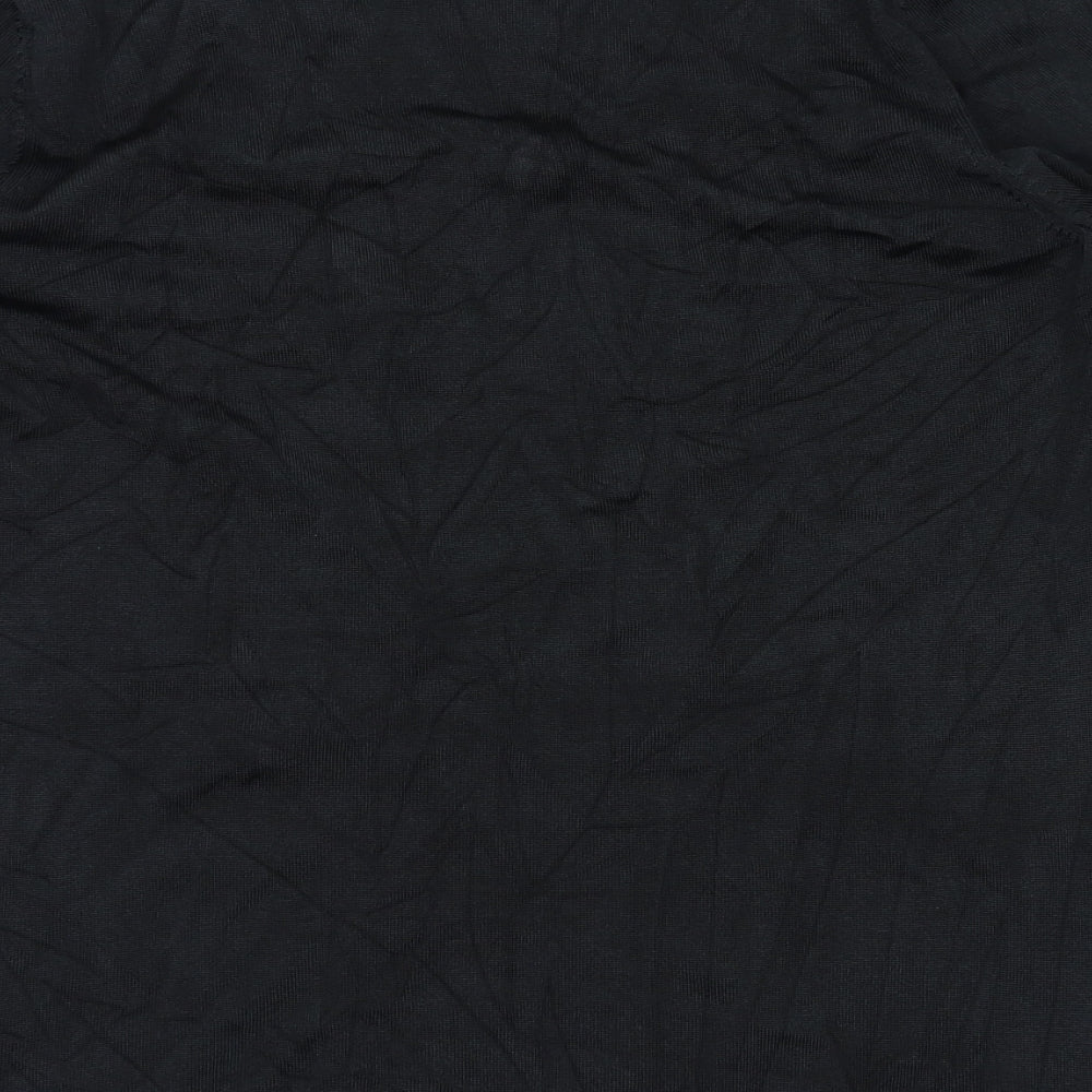 EAST Womens Black Basic T-Shirt Size 14