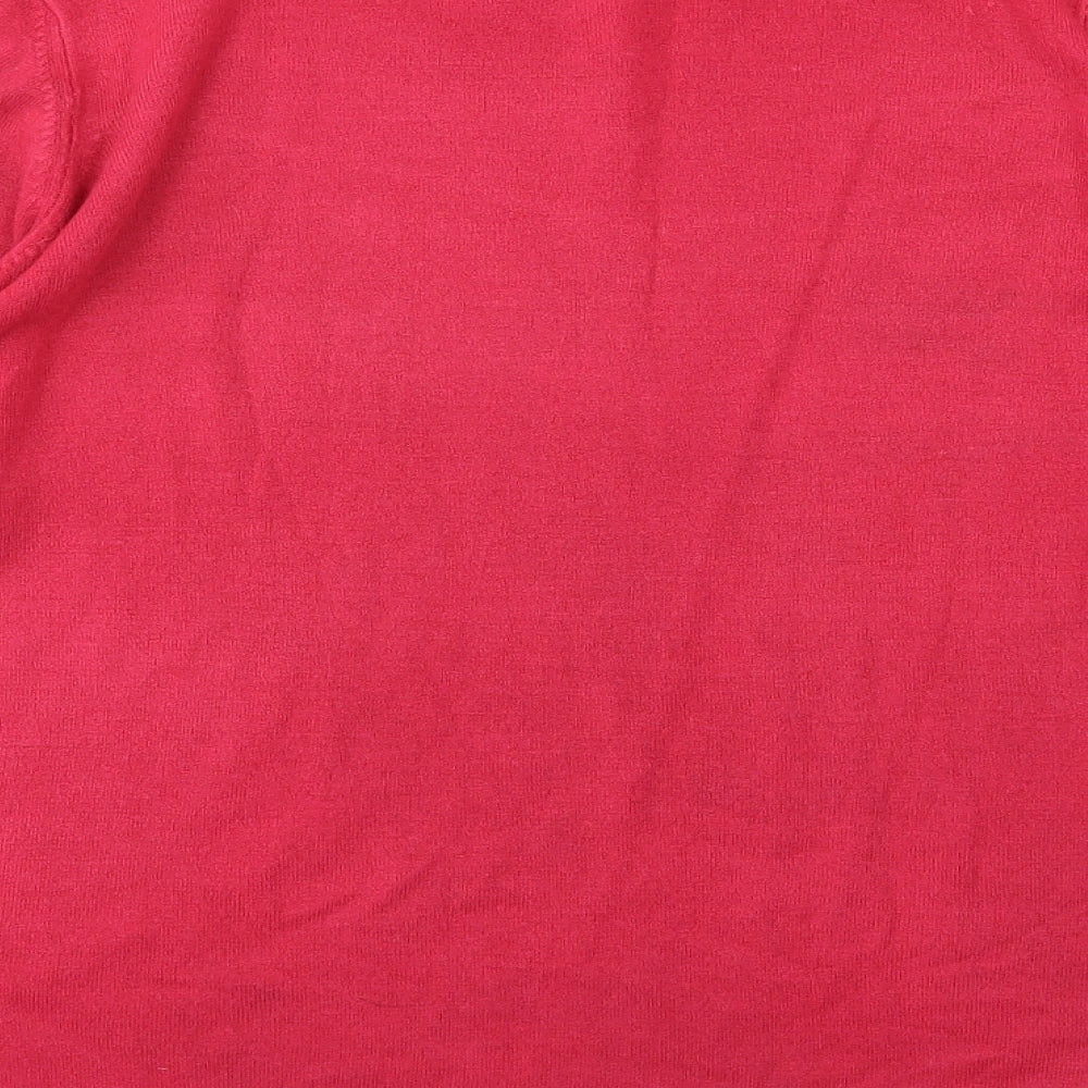 Marks and Spencer Womens Pink Knit Pullover Jumper Size 16