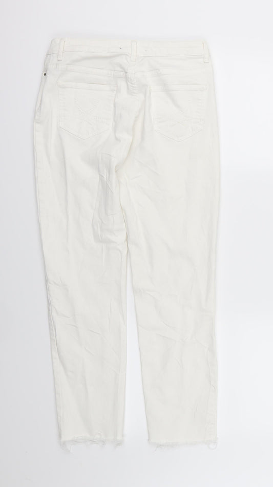 Marks and Spencer Womens White Denim Skinny Jeans Size 10 L26 in