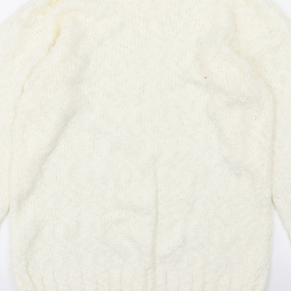 Littlewoods Womens Ivory Knit Pullover Jumper Size 10