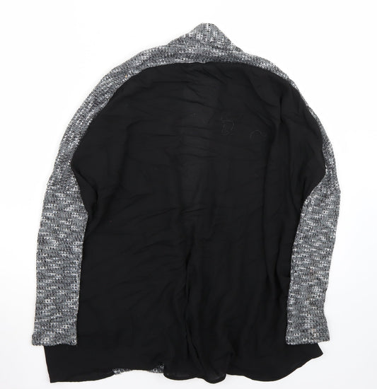 Light before Dark Womens Grey Basic Blouse Size S