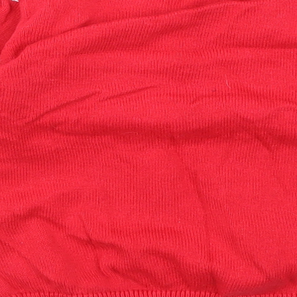 So Cute Girls Red Polka Dot Pullover Jumper Size 12-18 Months