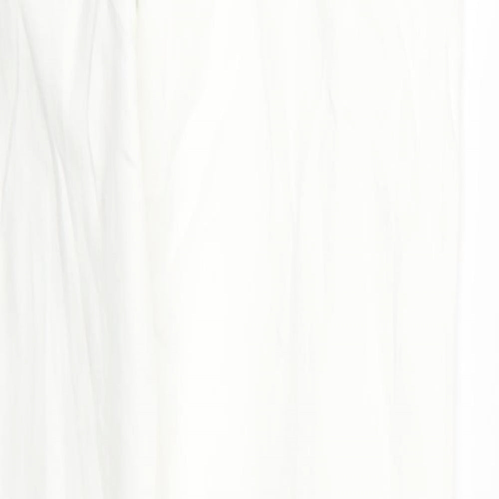 Topshop Womens White Skinny Jeans Size 28 in L32 in - Ripped distressed Look