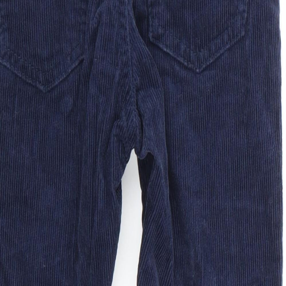 H&M Girls Blue Velvet Skinny Jeans Size 5-6 Years