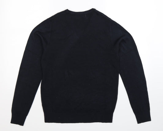 Cedar Wood State Mens Blue Knit Pullover Jumper Size S