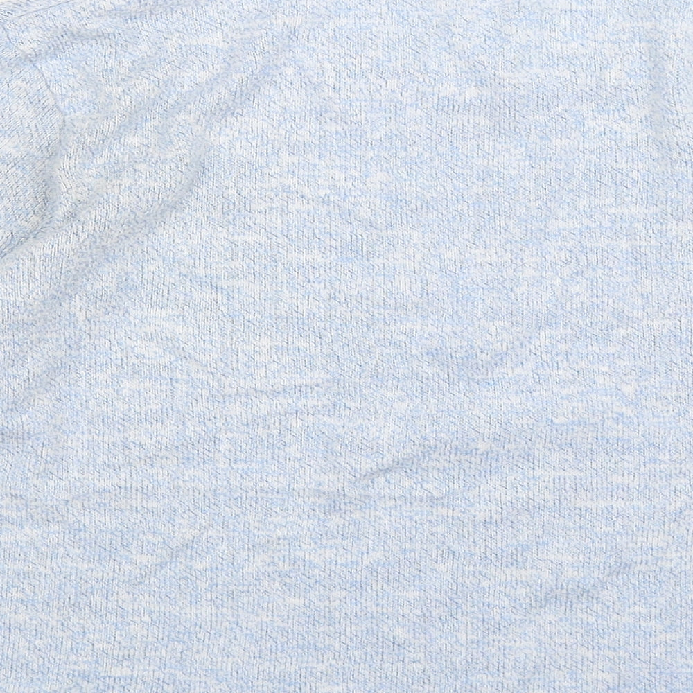 F&F Womens Blue Solid Knit Top Pyjama Top Size 14