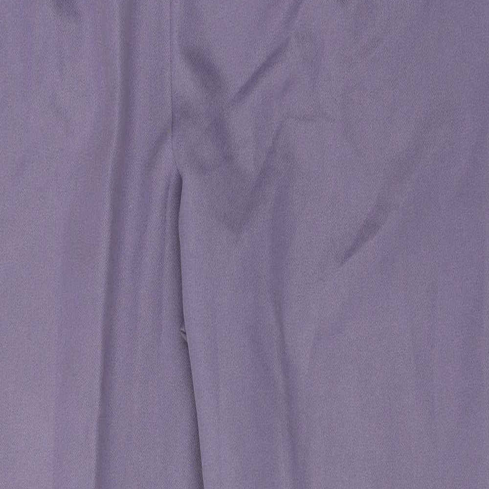 Womens UK Size 18 Preworn Regular Fit Purple Trousers