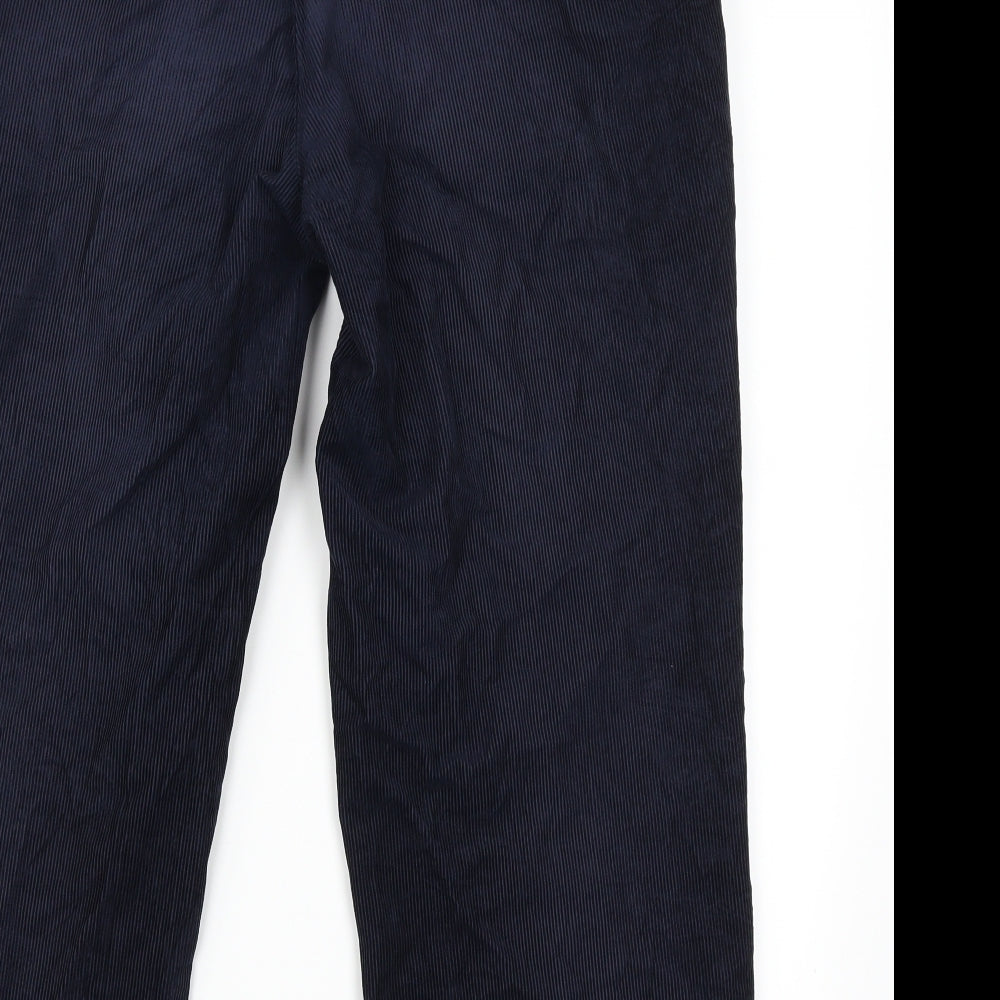 Debenhams Mens Blue Corduroy Trousers Size 34 in L24 in
