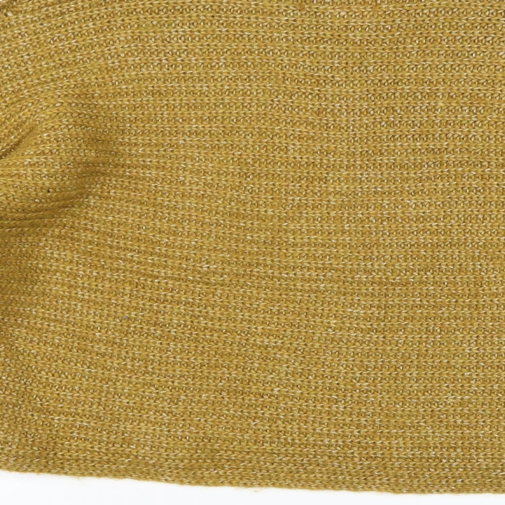 Per Una Womens Yellow Henley Jumper Size 14