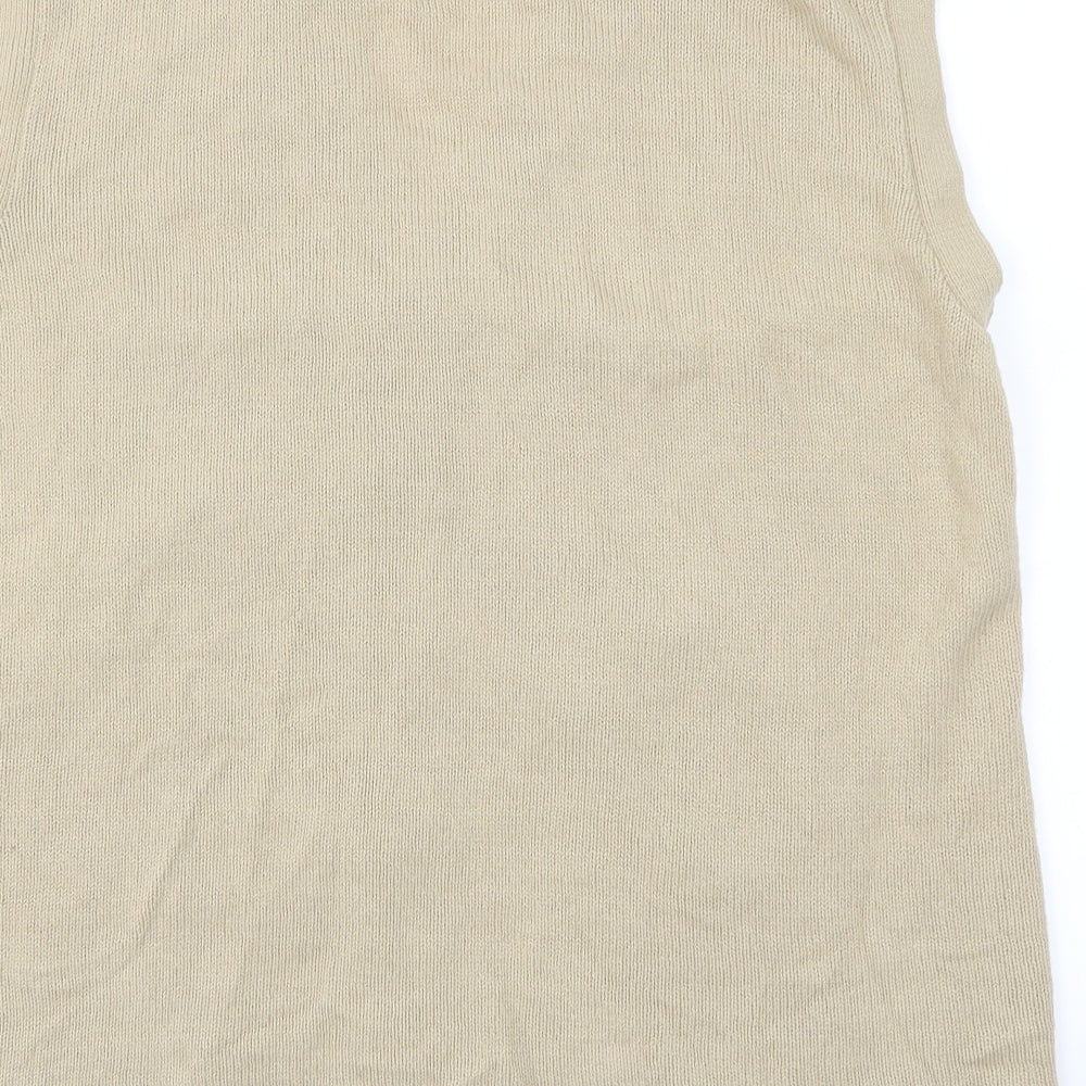 nuggets Mens Beige Cardigan Jumper Size M - M/L