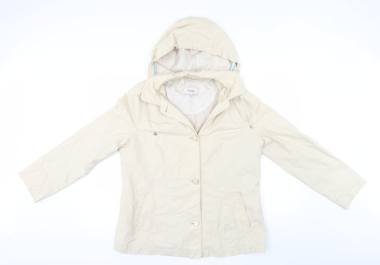 Womens UK Size 12 Classic Beige Overcoat