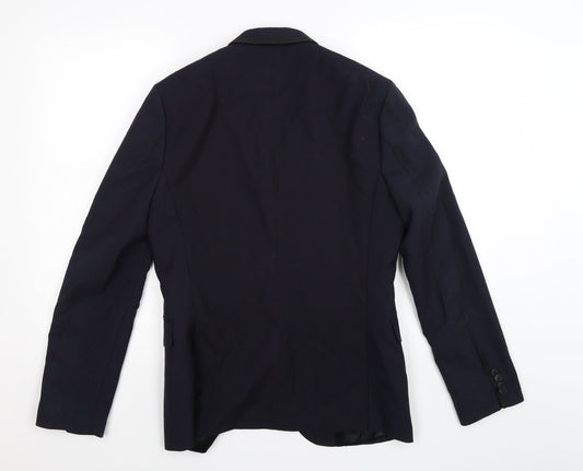 H&M Mens Blue Jacket Suit Jacket Size 38