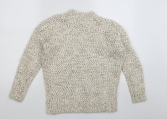 Atmosphere Womens Beige Knit Pullover Jumper Size 12