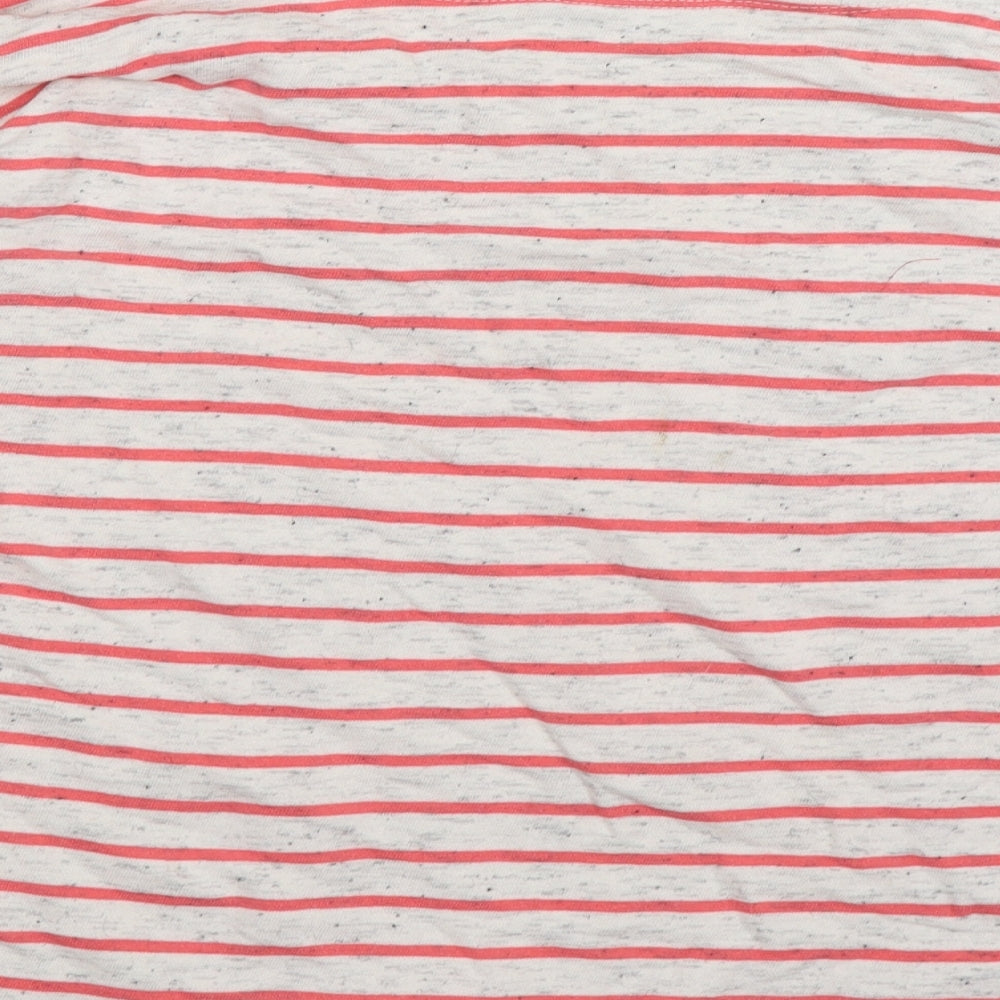 Very Womens Pink Striped Jersey Pullover Jumper Size 14