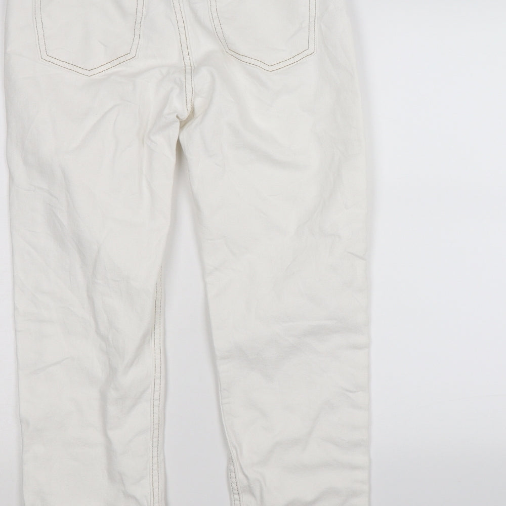 denim co Womens White Denim Skinny Jeans Size 8 L26 in