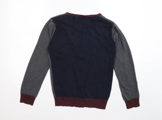 Cedar Wood State Mens Grey Knit Cardigan Jumper Size XS