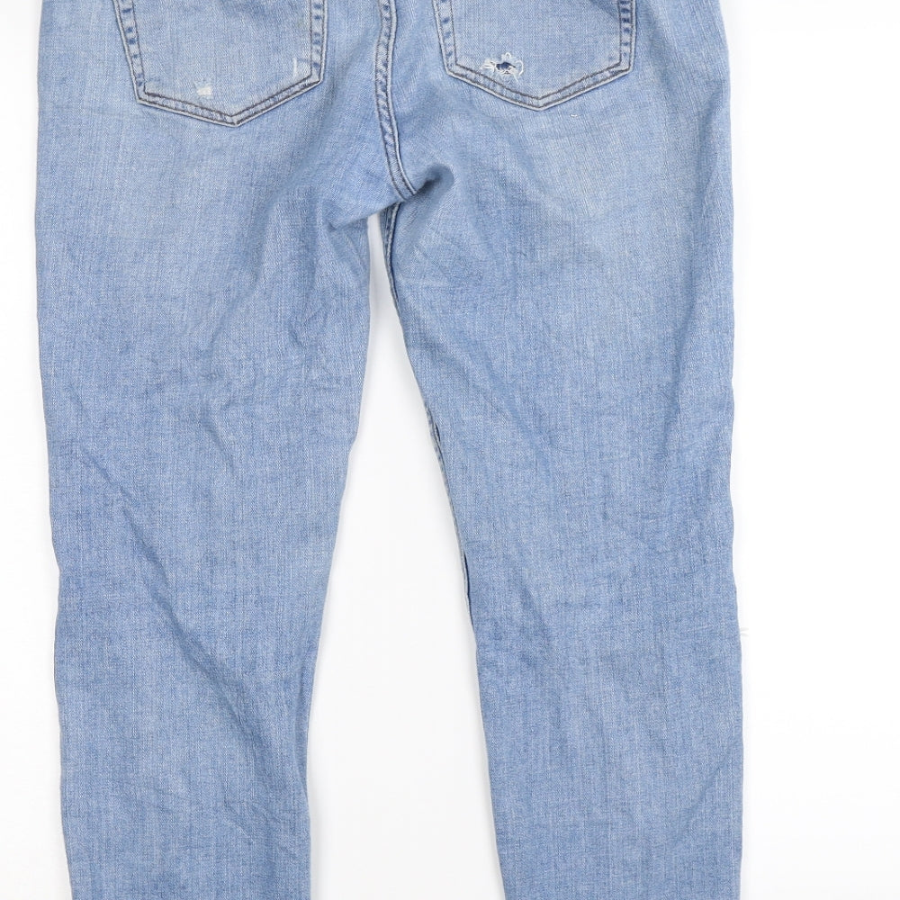 Topshop Womens Blue Denim Skinny Jeans Size S L30 in