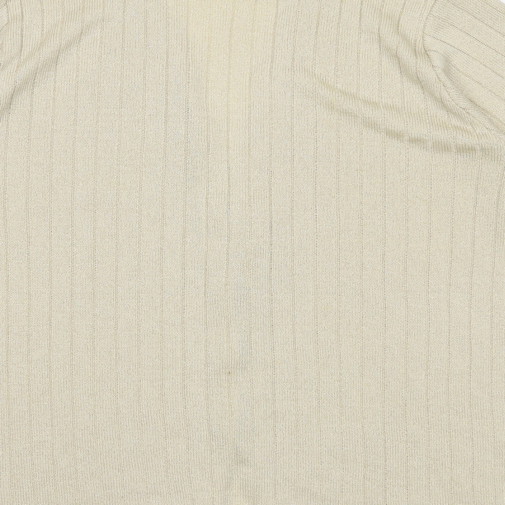 Keeno Womens Beige Cardigan Jumper Size L