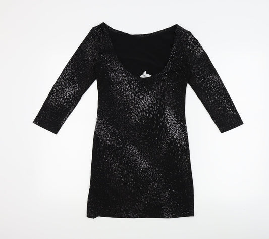New Look Womens Black Bodycon Size 12