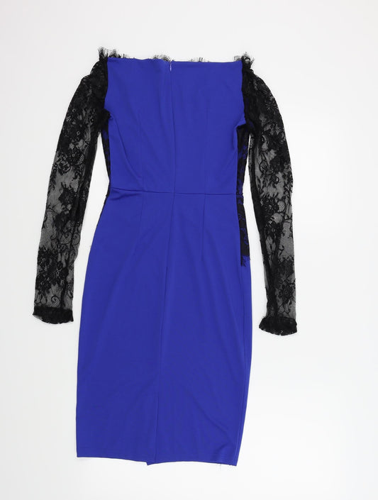 Preworn Womens Blue Bodycon Size S