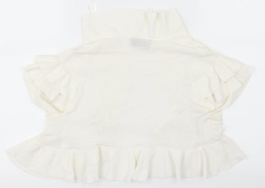 Principles Womens White Cardigan Jumper Size S