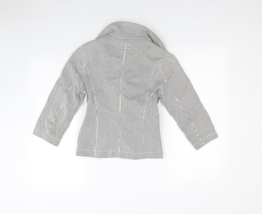 Womens UK Size 8 Moto Blue Jacket