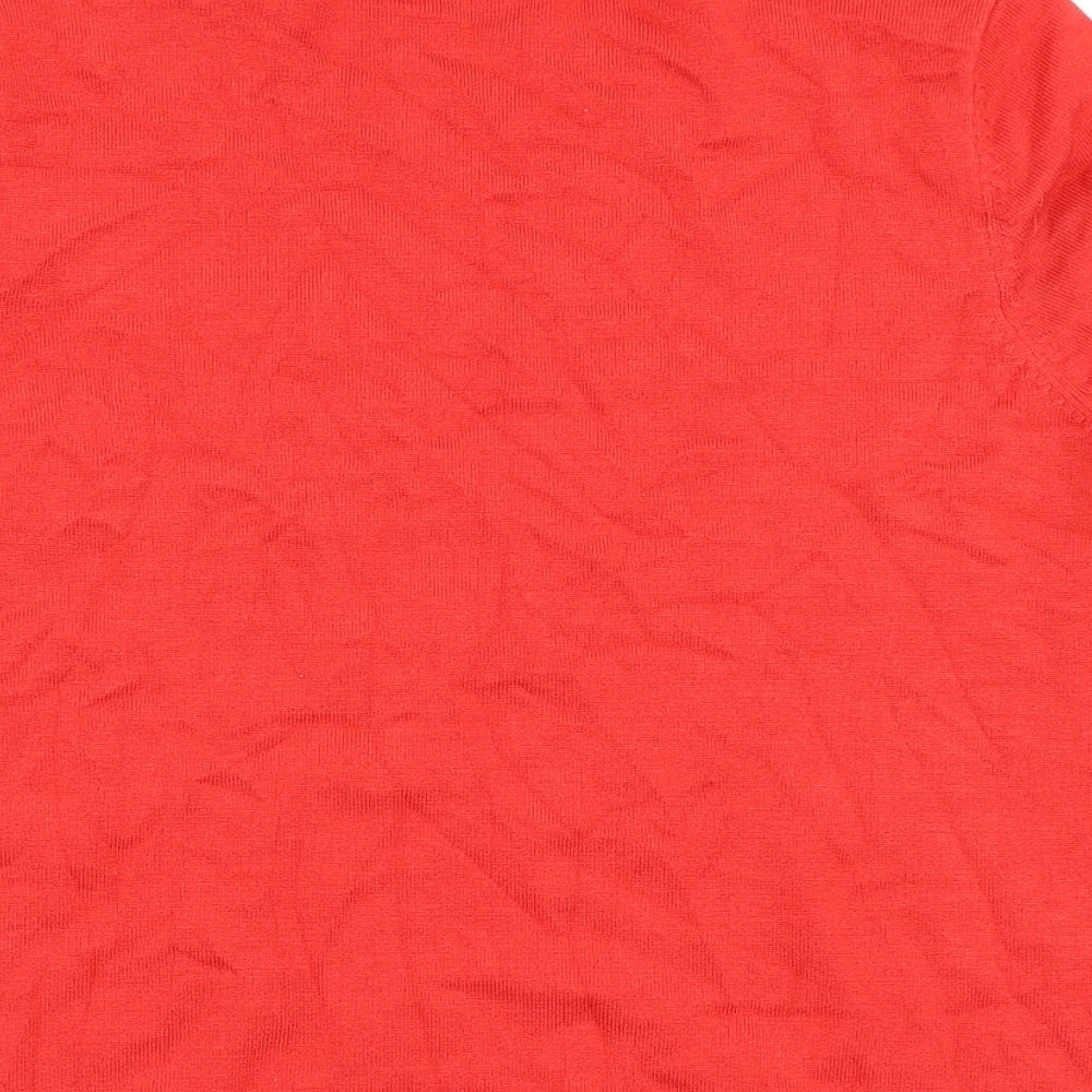 TU Womens Red Basic T-Shirt Size 14