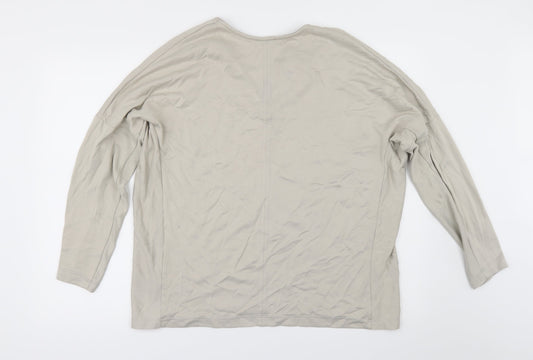 Zara Womens Beige Basic T-Shirt Size S