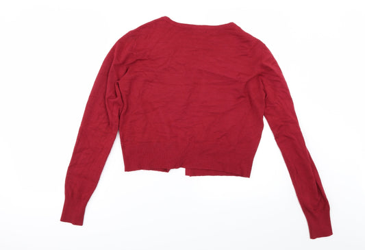 Roman Womens Red Cape Jumper Size 10 - Sequin Sparkle