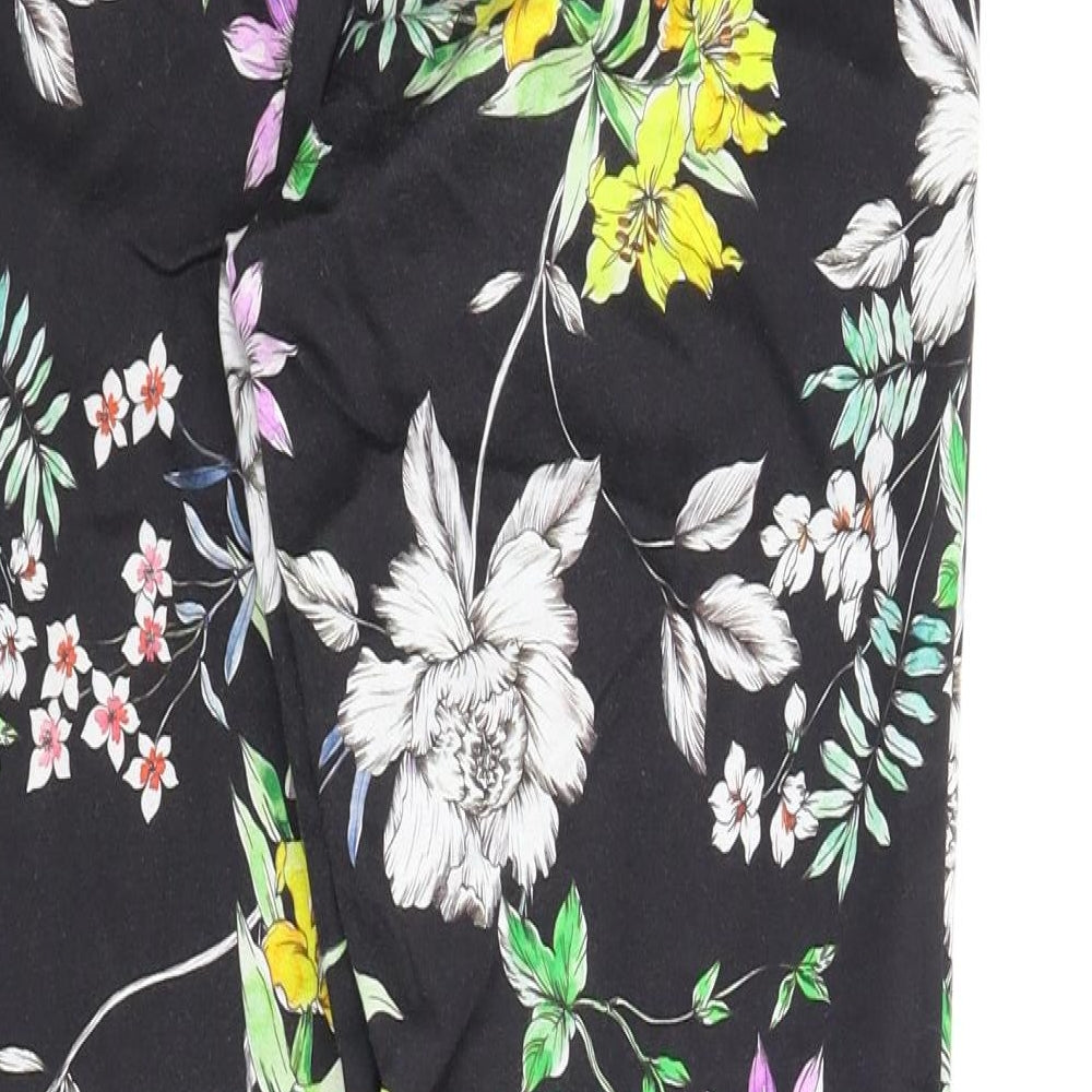 Womens UK Size 8 H&M Regular Fit Pedal Pusher Multicoloured Trousers