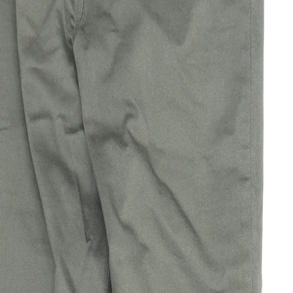 Womens UK Size 8 F&F Regular Fit Carpenter Green Trousers