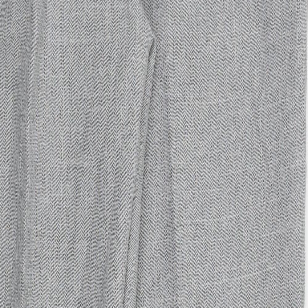 Womens UK Size 14 Preworn Regular Fit Green Trousers