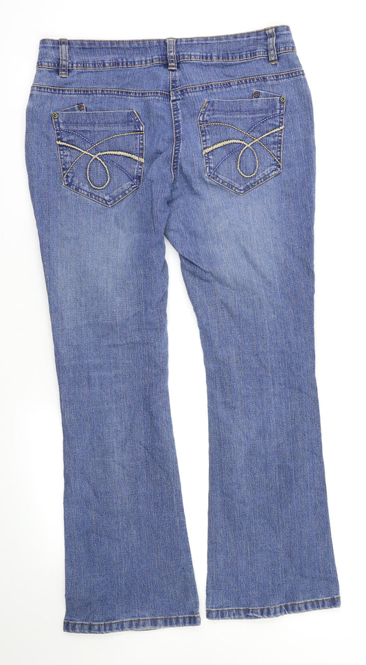 Cherokee Womens Blue Straight Jeans Size 12 L29 in