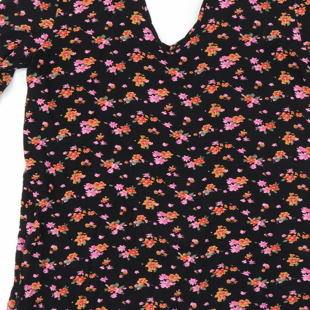 Noisy may Womens Black Floral Shift Size S