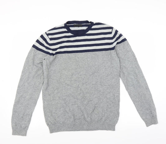 Mens UK Size M ASOS Grey Pullover Jumper